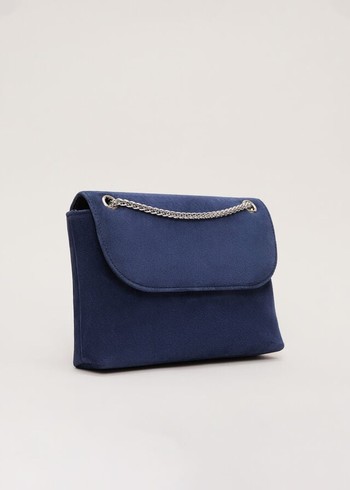 Phase Eight Navy Suede Bags Navy Australia | GM2649730